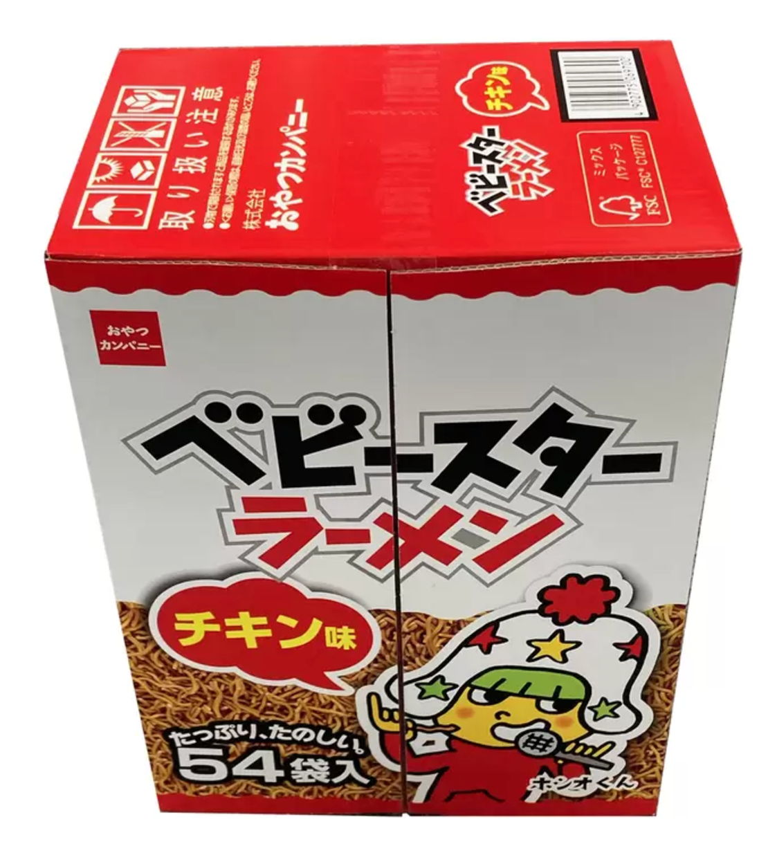 Japan Crispy Chicken Flavored Ramen Snack 21g × 54 Packs|Family Share Pack