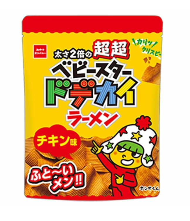 日本直送 🍜 日本童星加厚闊條點心麵(雞汁味)135g ( 金色特別版 )
