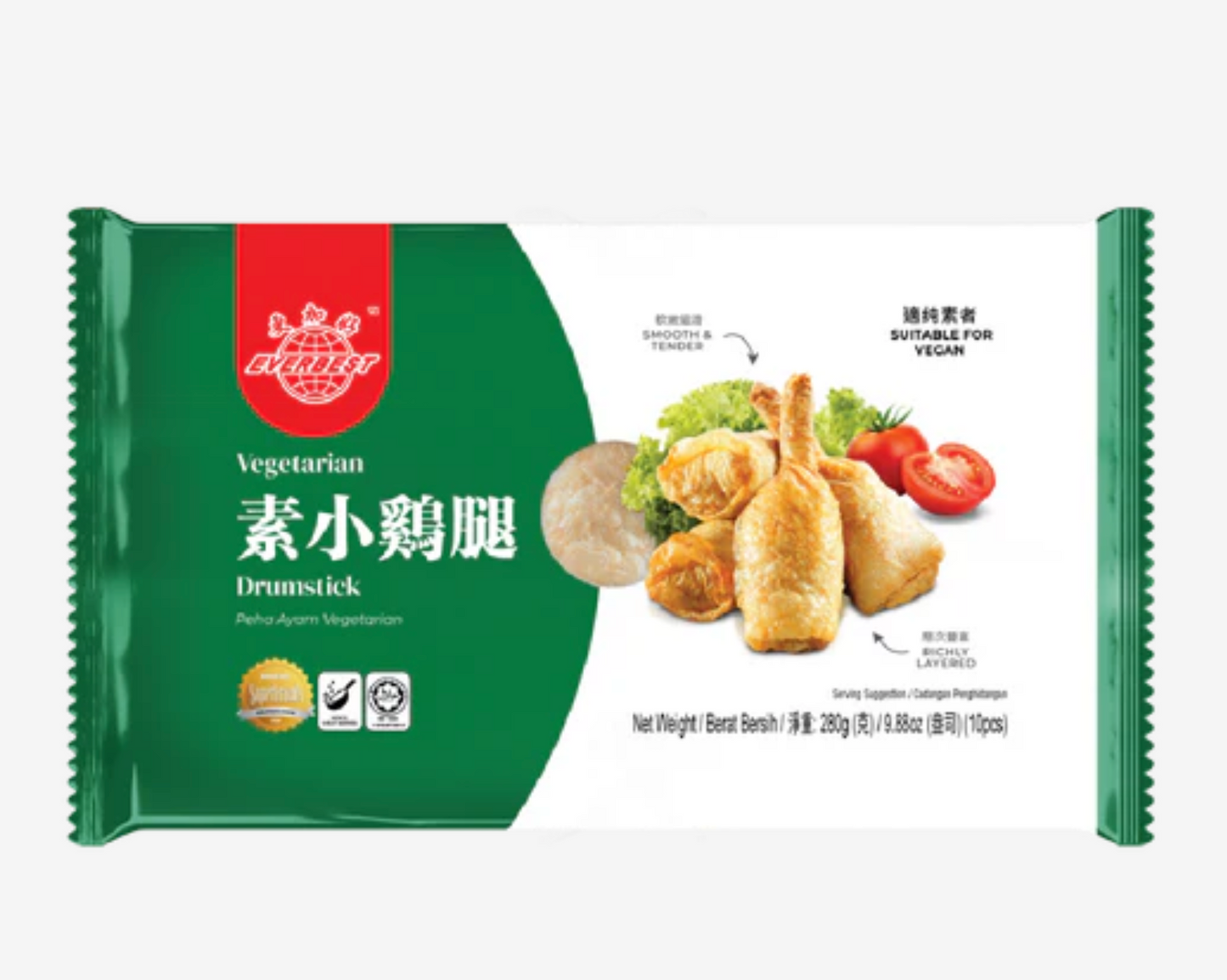 馬來西亞直送 🌱 Everbest 素小雞腿 齋 / 素肉( 280g )