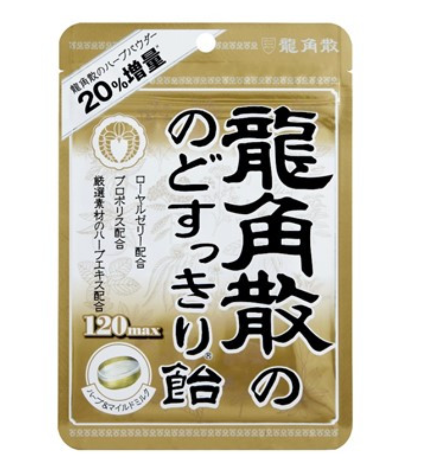 日本直送 🌿 龍角散蜂蜜牛奶味草本潤喉糖 🍬88g