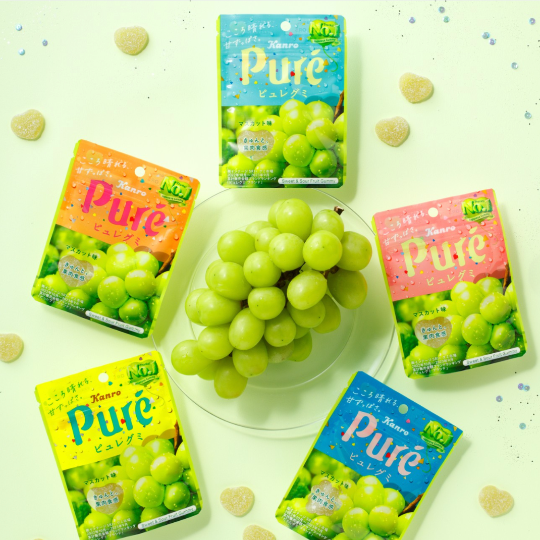 Japan Direct ๐ Kanro Pure Muscat Gummy ๐ฌ (Random Packaging Color)