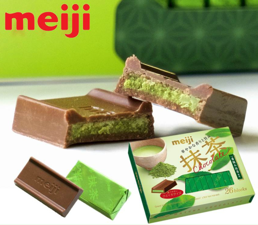 日本直送 日本 Meiji 明治抹茶朱古力 🍵🍫(26塊裝)