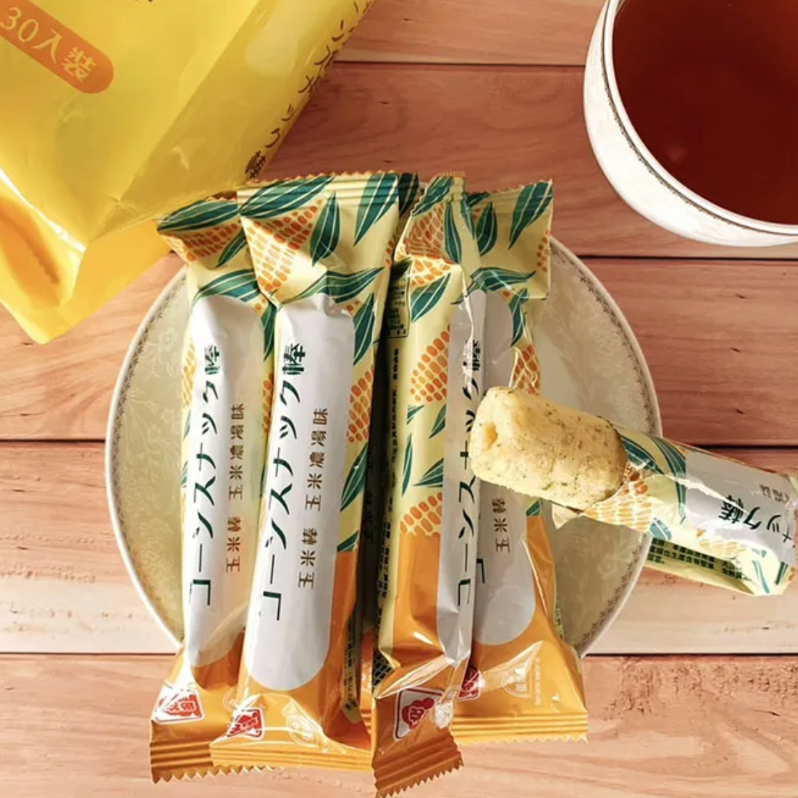 台灣 北田 玉米捲 (玉米濃湯味) 105g (15支入)
