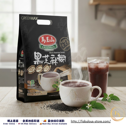 台灣 馬玉山 100% 全天然黑芝麻糊 (30g x 12pcs) 360g
