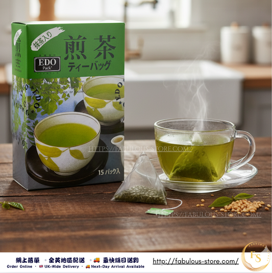 EDO Pack Matcha Sencha Tea Bags - Triangular tea bag (15 Bags)