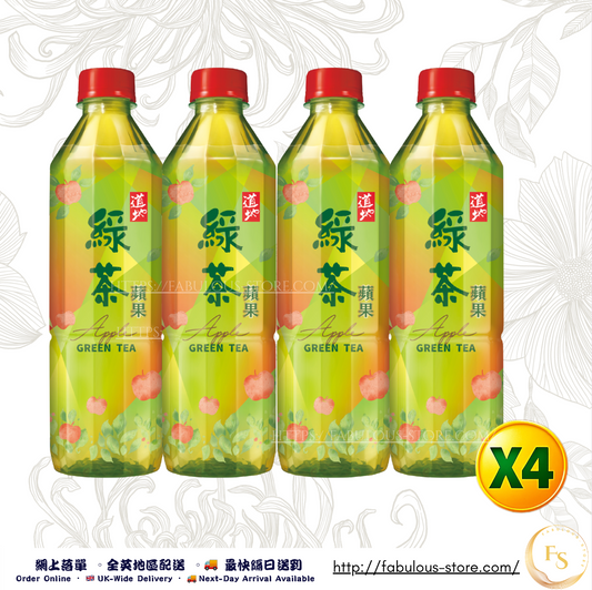 Hong Kong DoDei Apple Green Tea (500ml × 4 Bottles)
