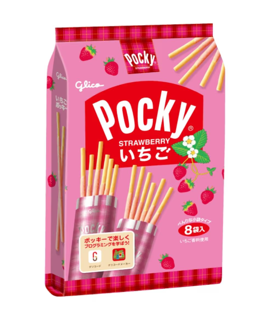 日本 Glico 固力果 士多啤梨味百力滋(93.6g - 8入 ) (賞味期 : Oct 2026 )