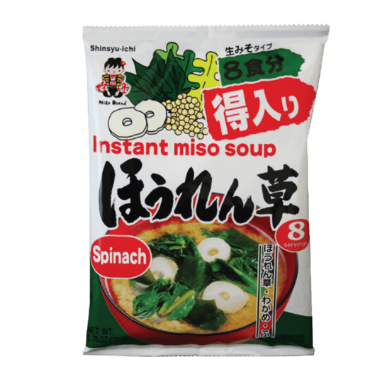 日本 神州一味噌 即沖菠菜海帶麩味噌湯|156g・8食(賞味期:Feb 2027)