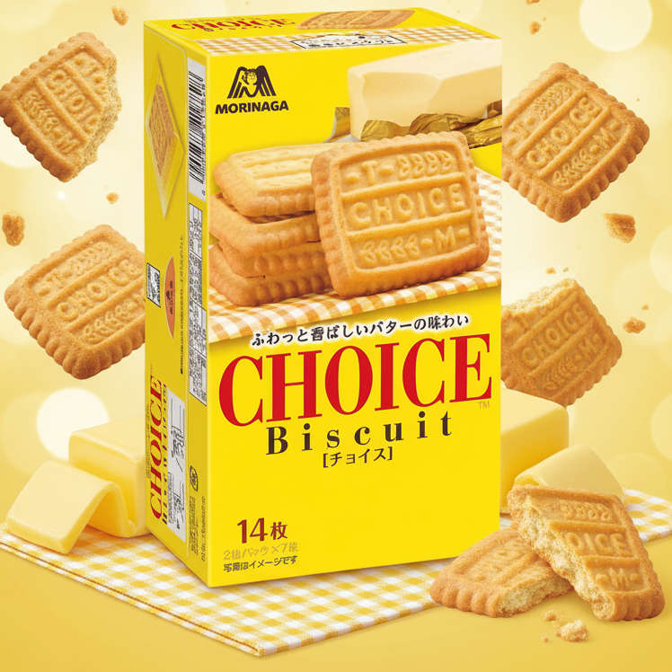日本 森永 Choice 黃油餅乾 - 121.8g(賞味期:30 Nov 2026)