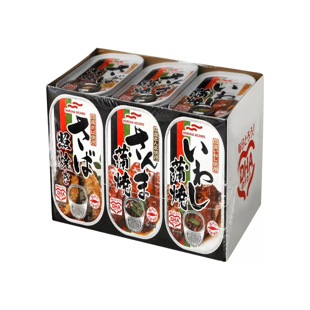日本直送 Costco 日本 Maruha Nichiro 烤魚罐頭 12入組(鯖魚照燒/秋刀魚蒲燒/沙丁魚蒲燒)