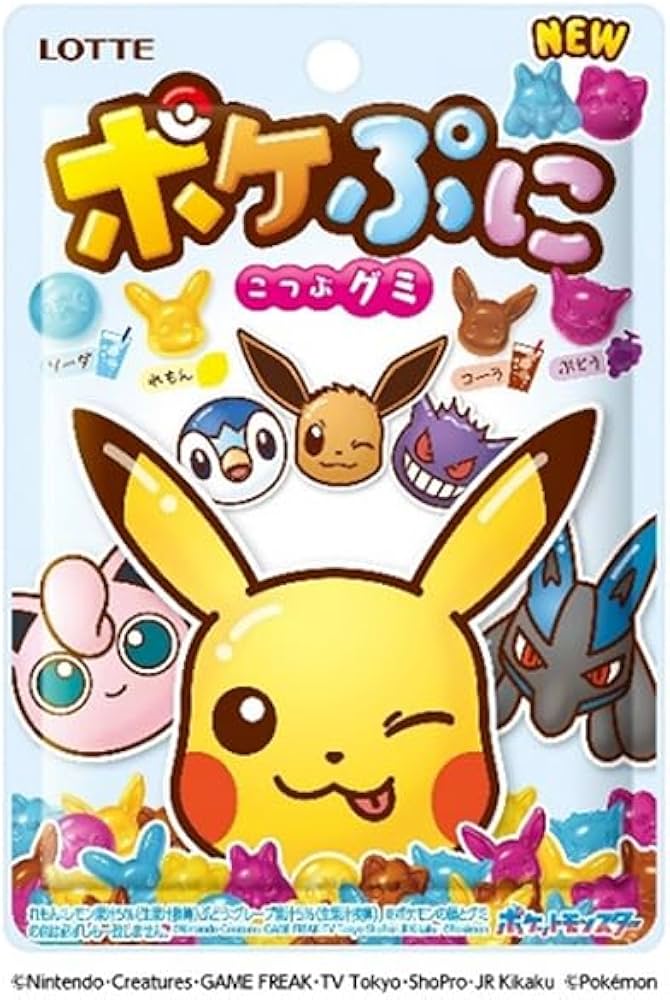 日本直送 Lotte Pokémon 寵物小精靈 軟糖