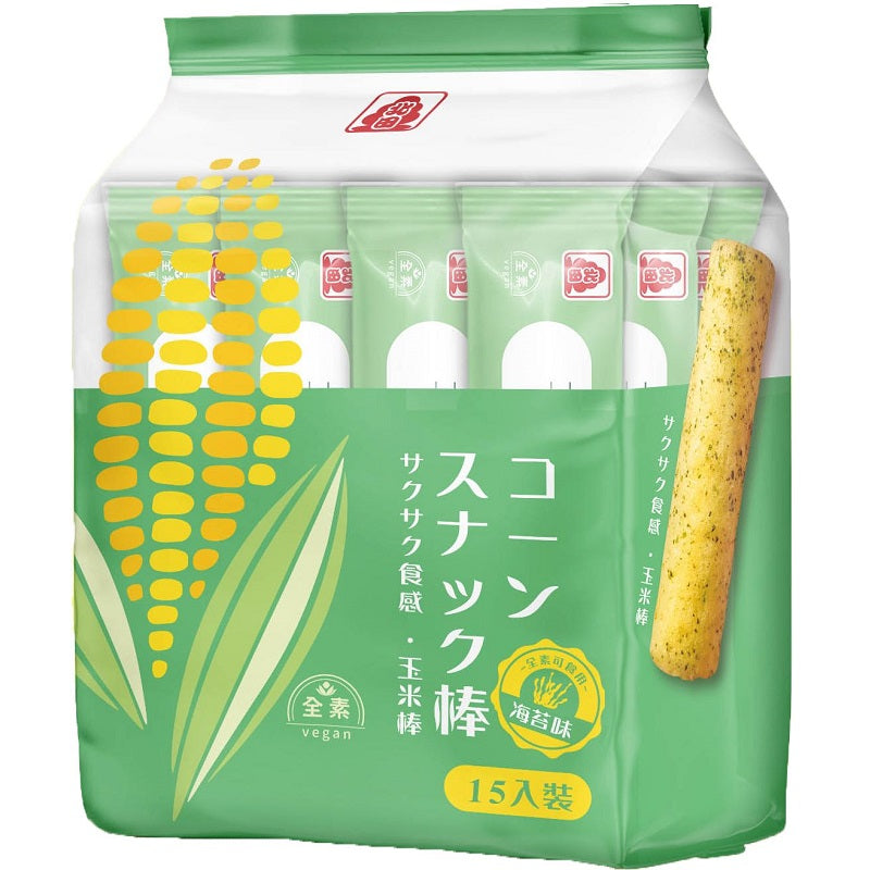 ๐ฝ Taiwan Pei Tien Corn Roll (Seaweed Flavour) 105g (15 Rolls)
