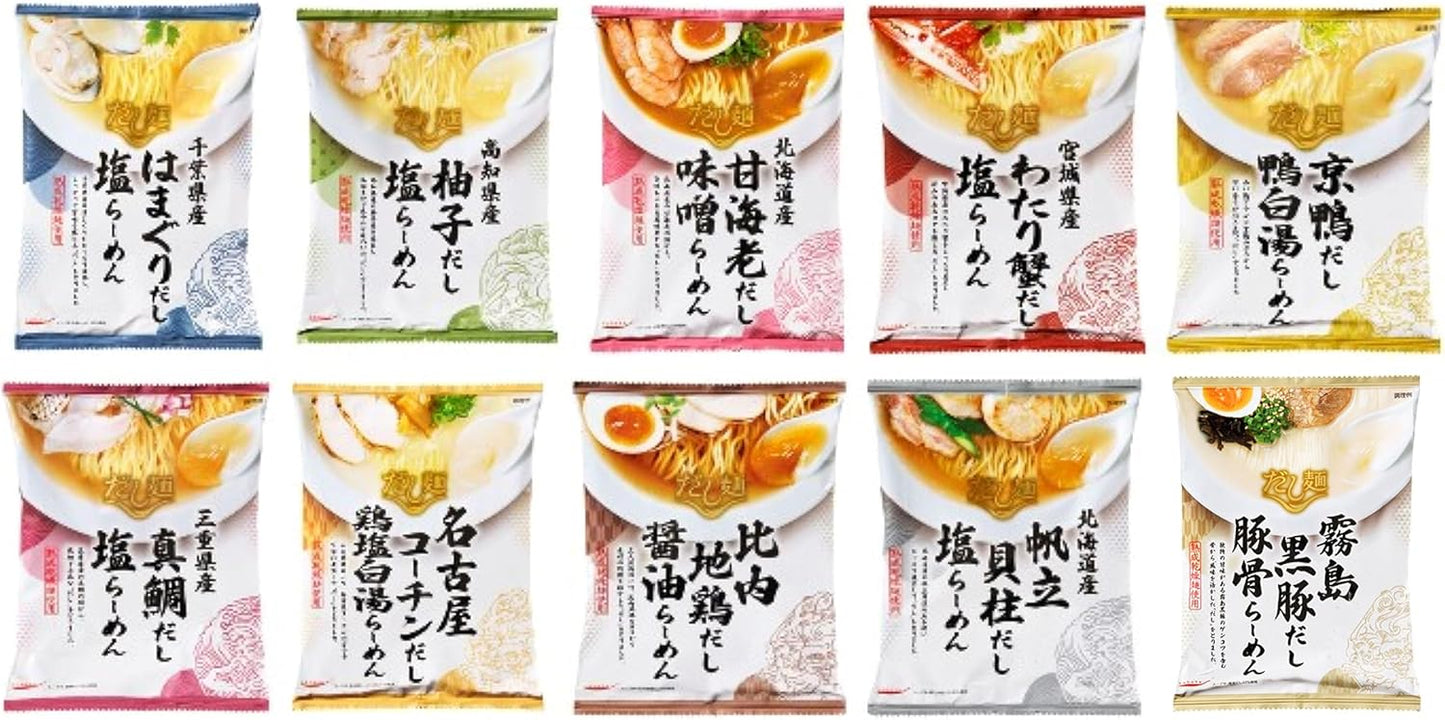 日本直送 🍜🇯🇵 tabete 日本高湯拉麵套裝|10款地方風味 🌸 拉麵控必收!