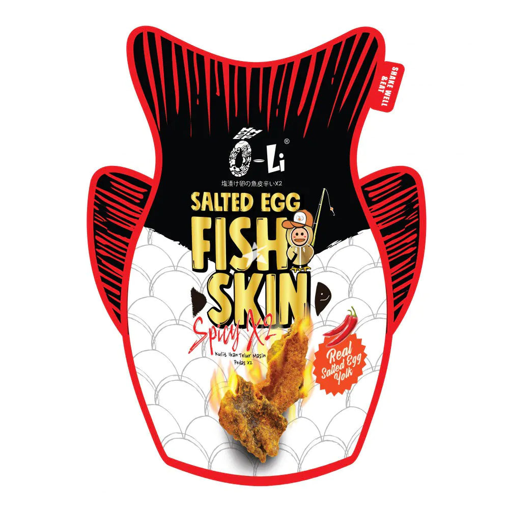 🐟🌶️ 馬來西亞直送 O-Li 鹹蛋香脆魚皮🔥(雙倍香辣版)80g