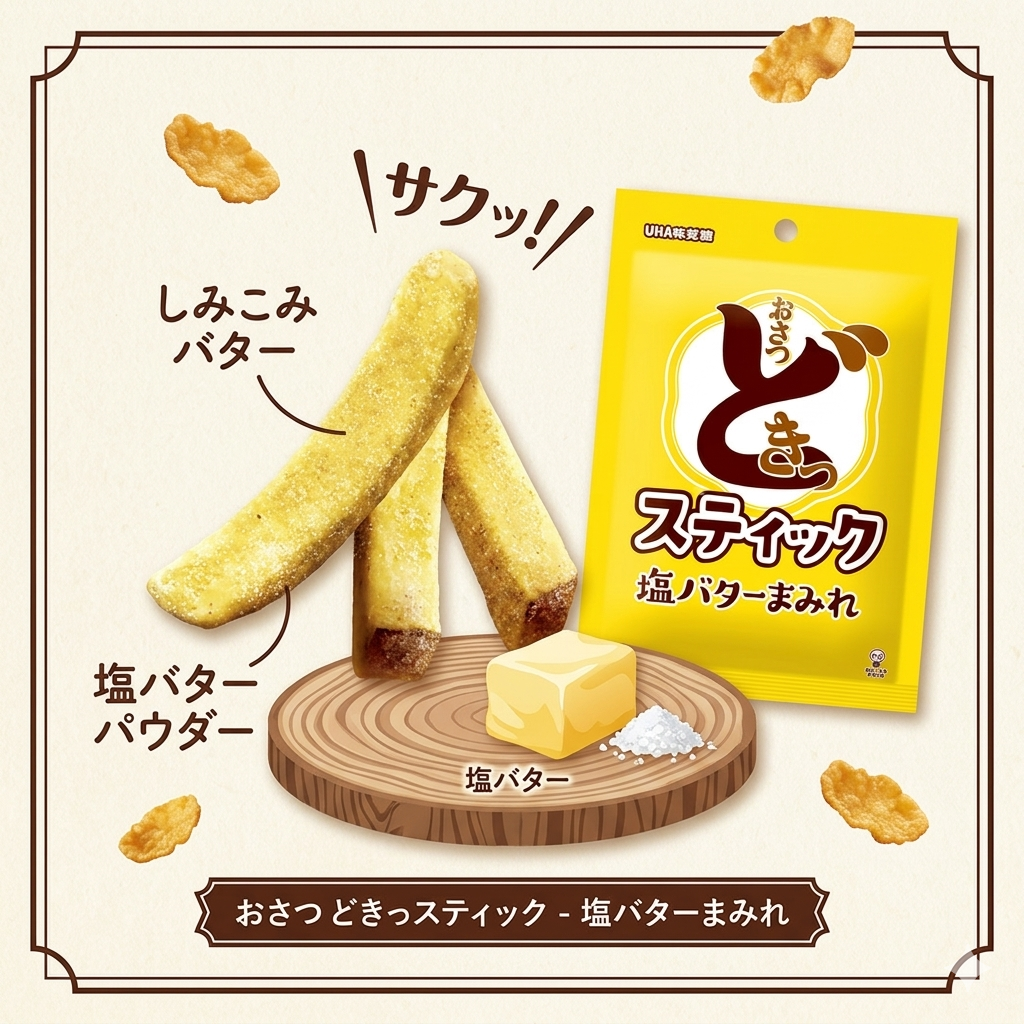UHA Sweet Potato Fries Butter Salt | Japan | 90g (BBD: Jun 2026)
