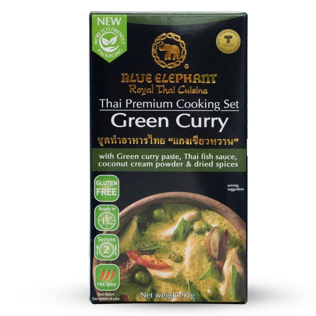 Thailand Blue Elephant Thai Green Curry Cooking Kit – 95g (Serves 2)