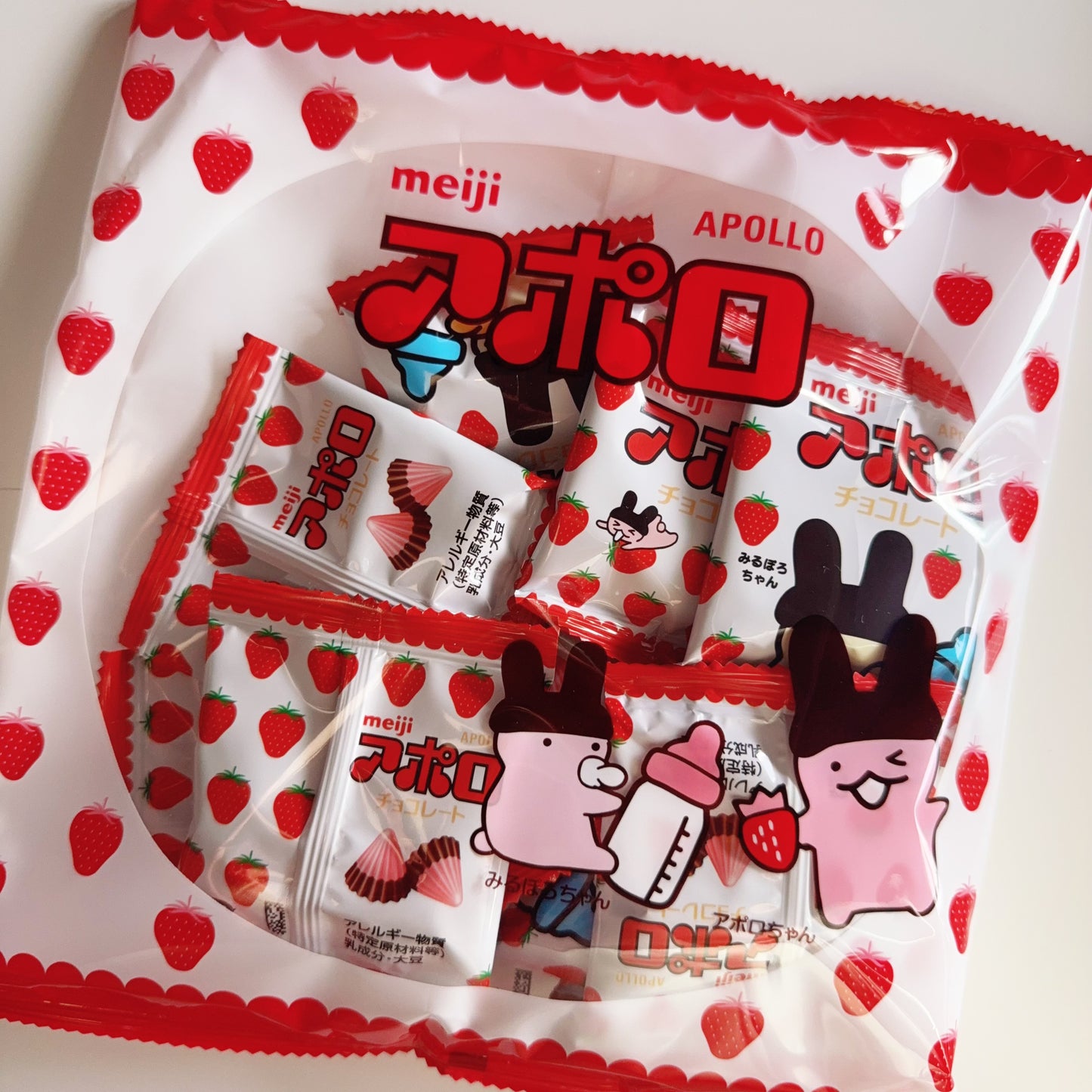 ๐ฏ๐ต Japan Direct Costco ๐ธ Meiji APOLLO Strawberry Chocolate (90 packs โ 756g)