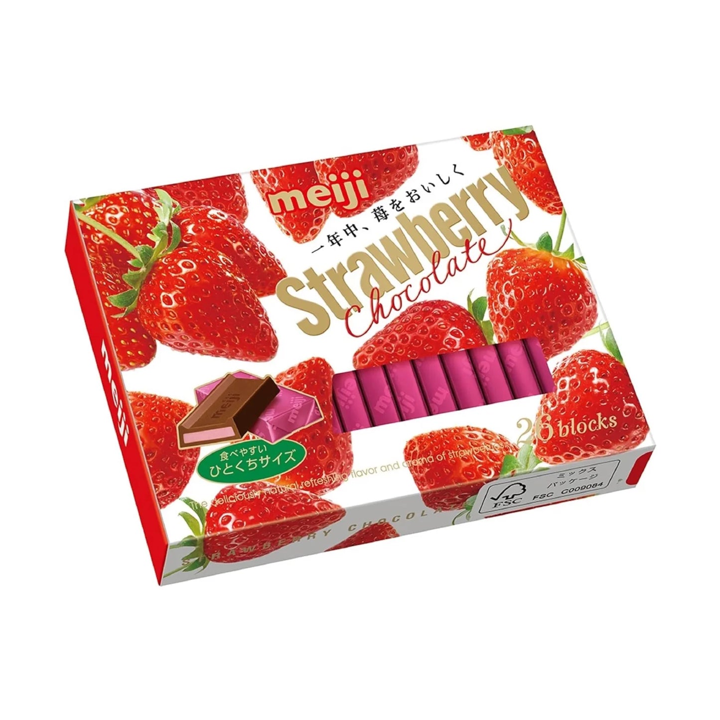 日本直送 日本 Meiji 明治士多啤梨朱古力 🍓🍫(26塊裝)