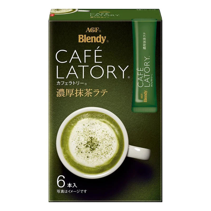 日本直送 Blendy CAFÉ LATORY 濃厚抹茶拿鐵(6條裝)🍵