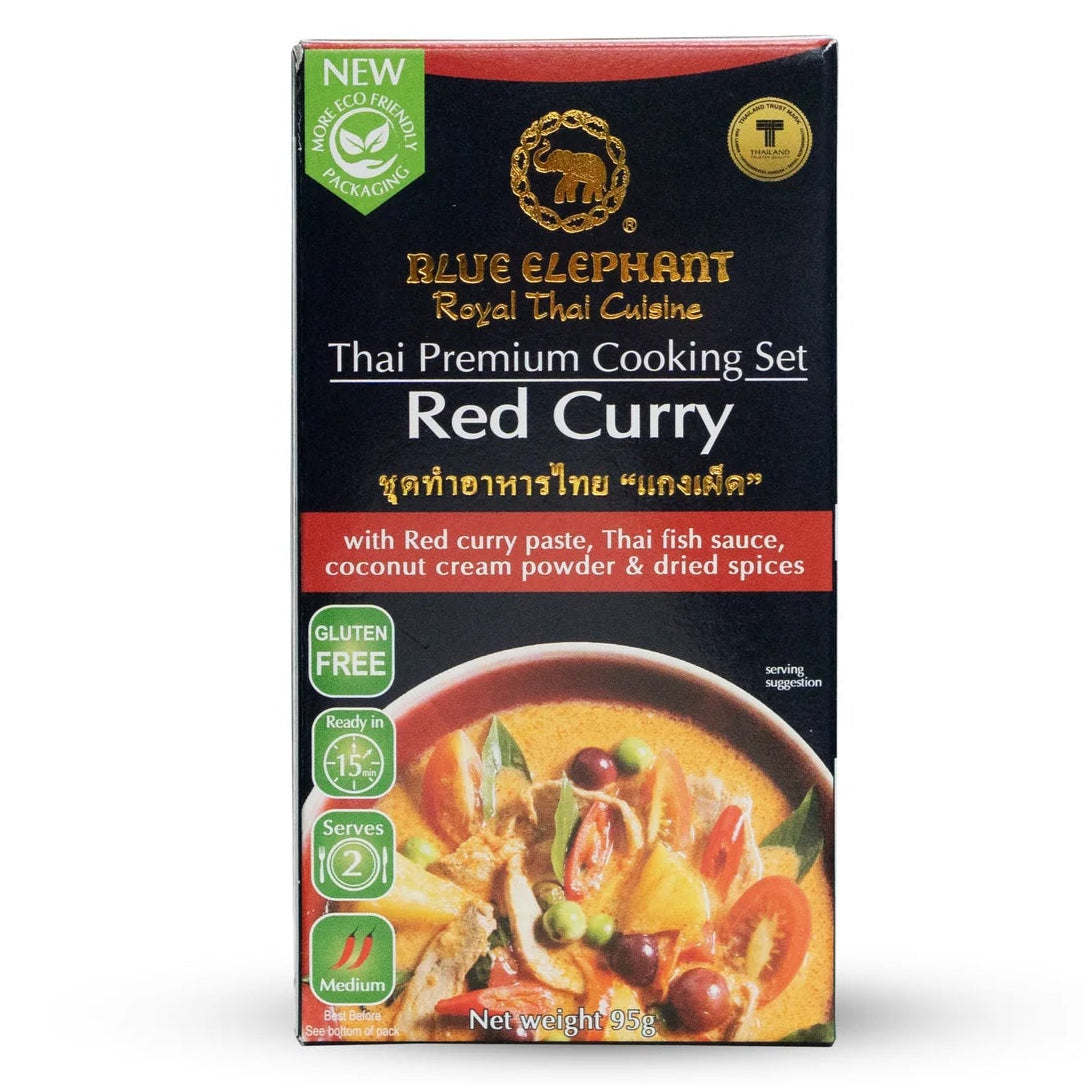 Thailand Blue Elephant Thai Red Curry Cooking Kit – 95g (Serves 2)