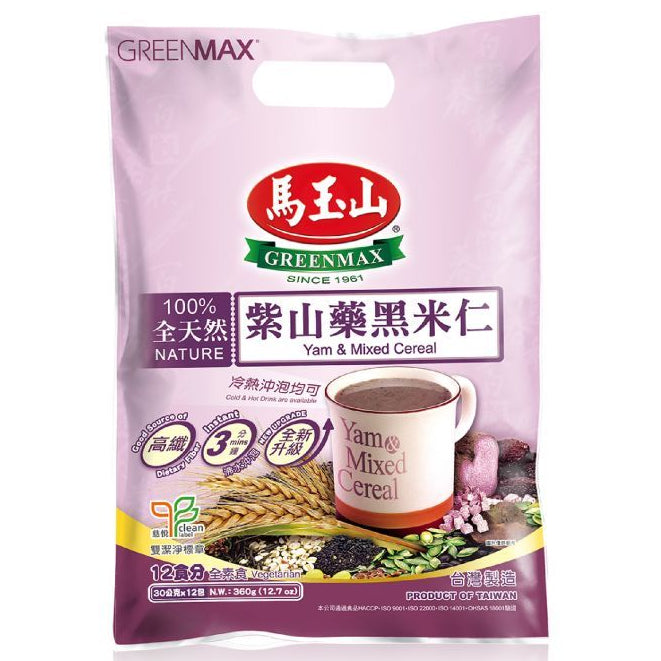 台灣 馬玉山 紫山藥黑米仁 (30g x 12pcs) 360g