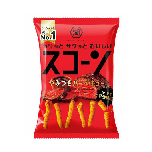 日本 湖池屋 BBQ燒烤味粟米脆條（73g ) （賞味期：Mar 2027 ）