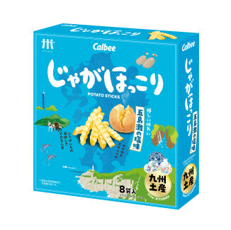 日本直送  Calbee 卡樂B Hokkori 五島海鹽味 薯片 （一盒 8 袋 ）