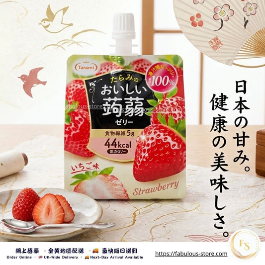 Japan Tarami Konjac Jelly Drink Strawberry 150g｜Low Calorie High Fibre Jelly (BBD: May 2026)