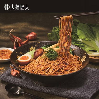 Taiwan KUNG FU NOODLES – Premium Goose Aroma Shallot Noodles (Vegan-Friendly) – 3 Packs