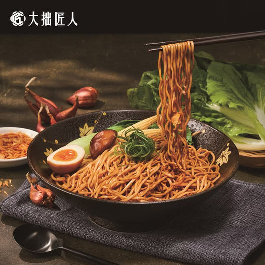 Taiwan KUNG FU NOODLES – Premium Goose Aroma Shallot Noodles (Vegan-Friendly) – 3 Packs