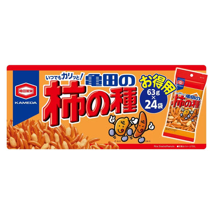 日本直送  Costco 亀田製果 柿種 x 花生 米果堅果零食超值家庭裝 - 特大禮盒 (1盒24包)