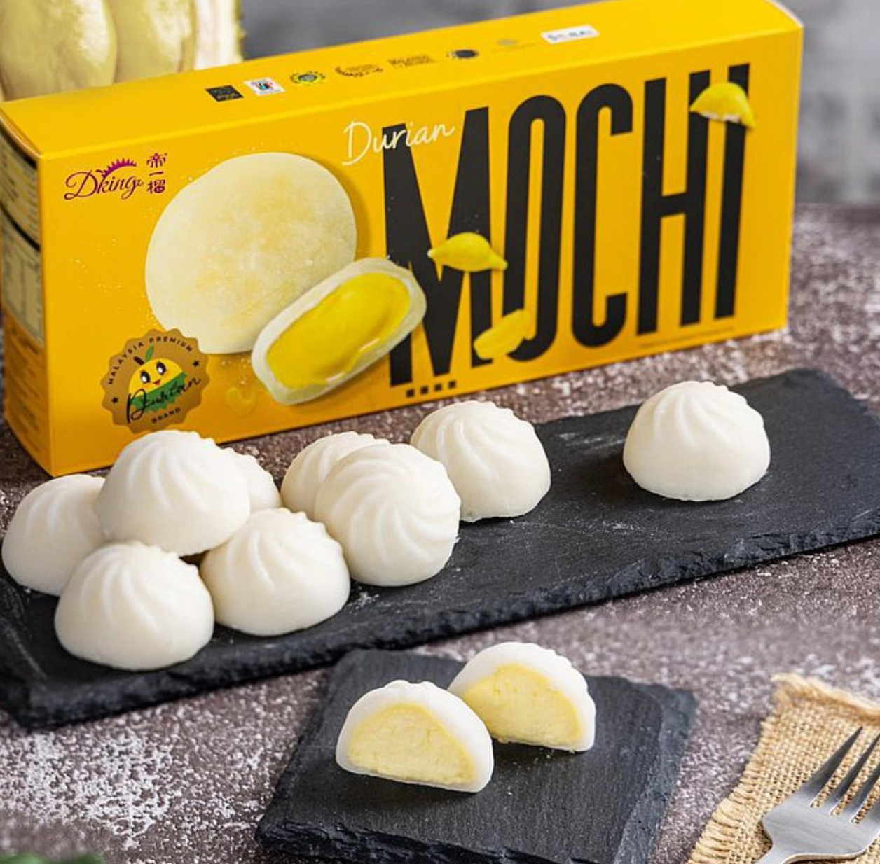 Dking D24 Durian Mochi - 10 Pieces Pack