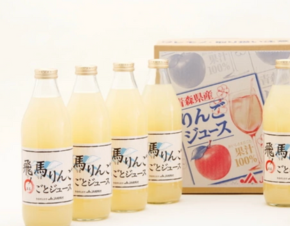 日本直送 青森飛馬蘋果全汁 100％ （1000ML )