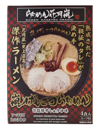 日本直送  Costco 花月嵐 秘傳背脂豚骨醬油拉麵 (1盒4包)