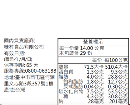 台灣直送  糖村 花蘊映錦 法式牛軋糖 400g