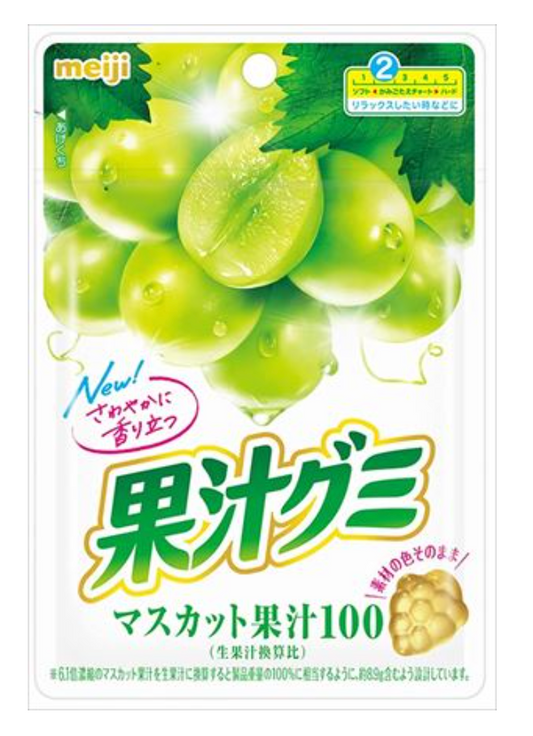 日本直送 🍇 明治Meiji 果汁QQ軟糖 - 青提味