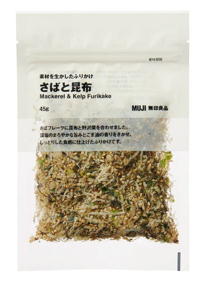 日本直送  Muji 無印良品   鯖魚昆布 香松拌飯料 45g