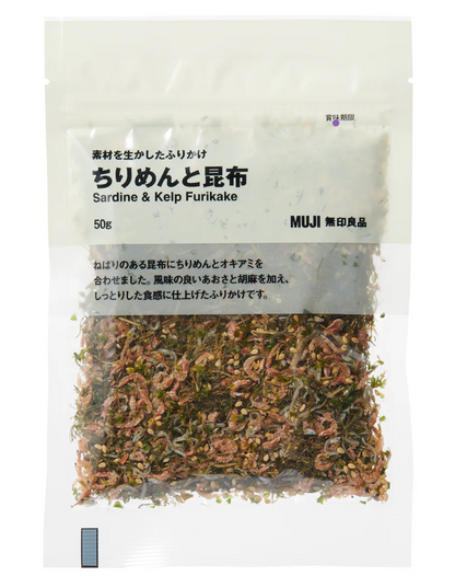 日本直送  Muji 無印良品   魚乾昆布海苔香松拌飯料 50g