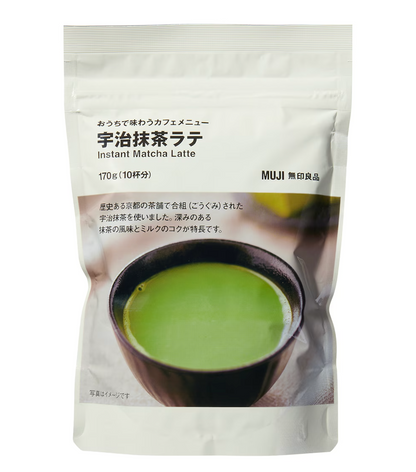 日本直送  Muji 無印良品   宇治抹茶拿鐵 170g