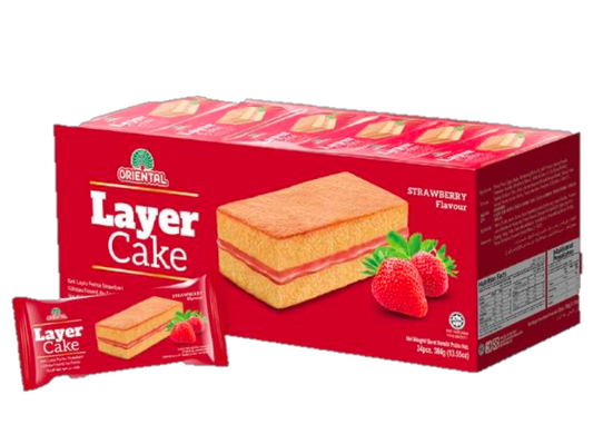 馬來西亞製  士多啤梨千層蛋糕（ 24 包 ）