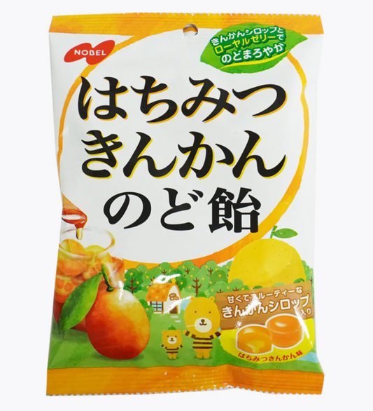 日本直送   NOBEL 蜂蜜金柑潤喉糖 🍯🍊