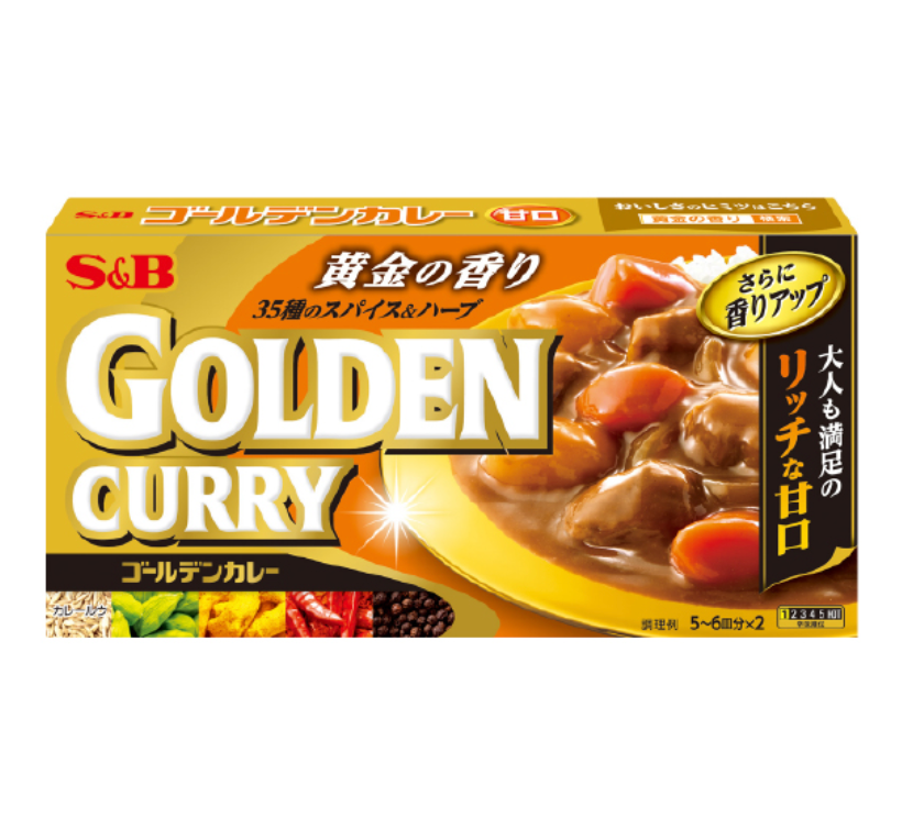 日本直送  S&B 黃金咖哩 甜味咖喱 甘口 🍛( 198g)