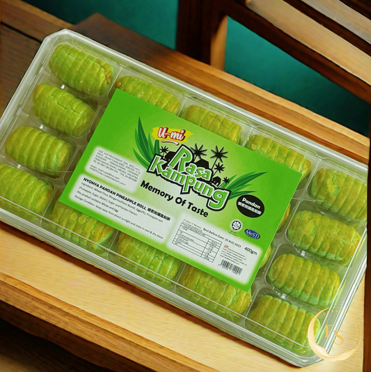 Malaysia｜U-Mi Nyonya Pandan Pineapple Rolls 🌿🍍✨