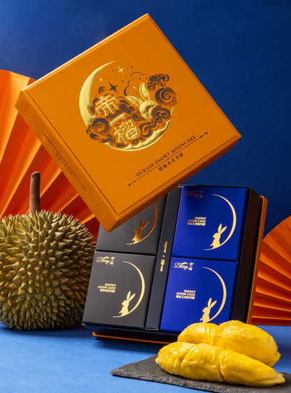 🥮 Malaysia Dking Durian Snow Skin Mooncake (Premium Handmade)