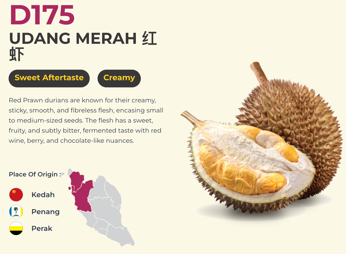 Malaysia DKing State Banquet Grade Durian Omakase Frozen Pulp (8 Boxes) - Limited Time Offer