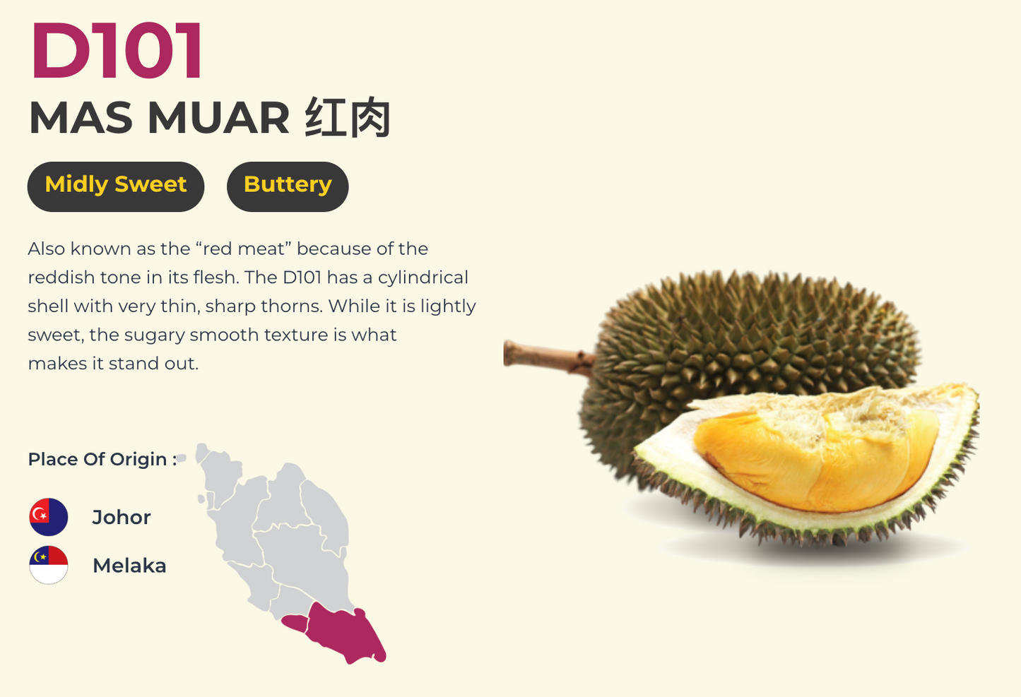 Malaysia DKing State Banquet Grade Durian Omakase Frozen Pulp (8 Boxes) - Limited Time Offer