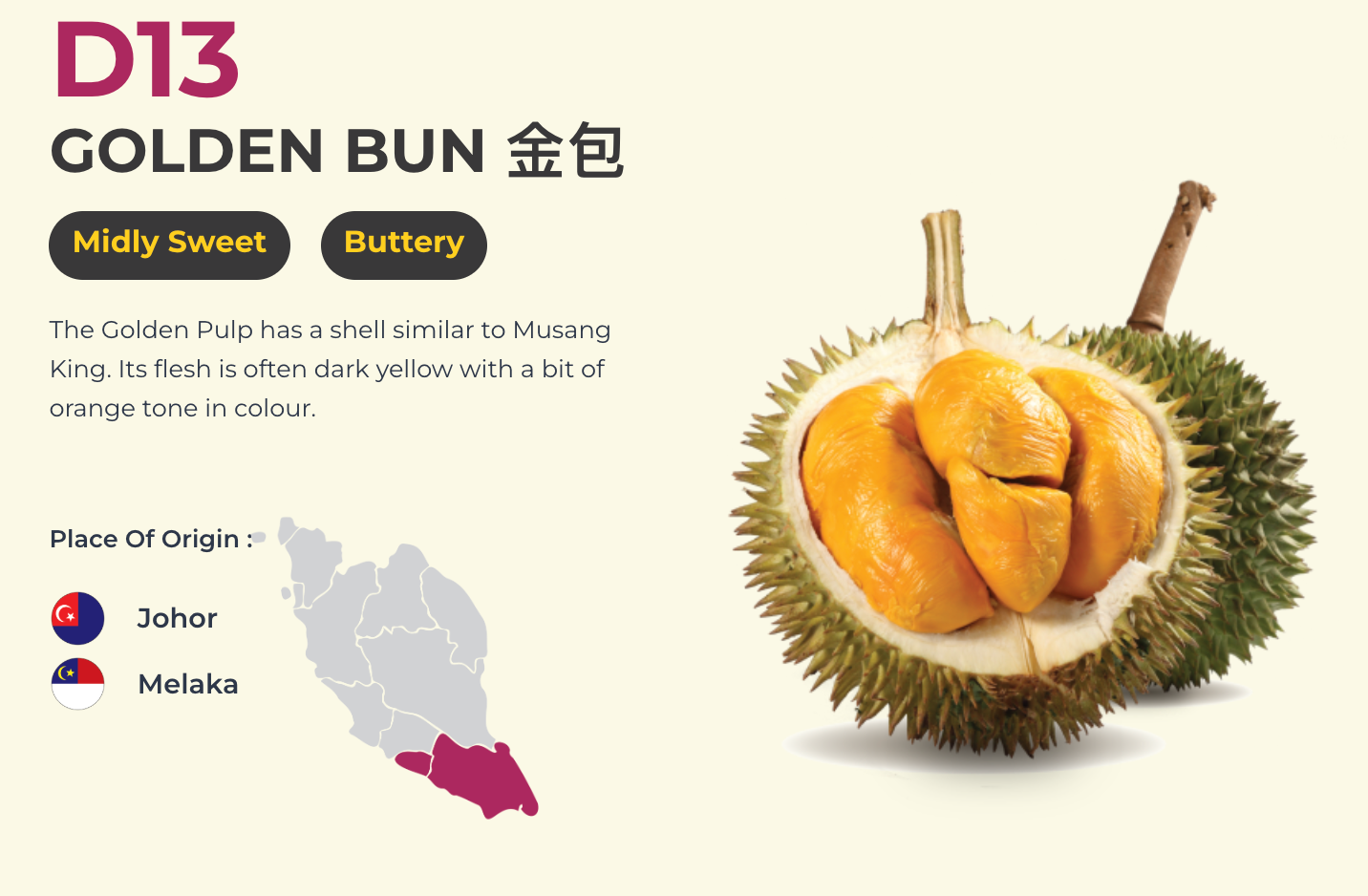 Malaysia DKing State Banquet Grade Durian Omakase Frozen Pulp (8 Boxes) - Limited Time Offer
