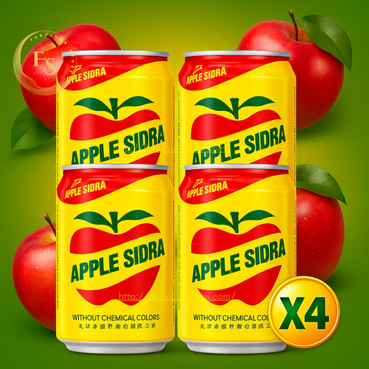 Taiwan 🍇 Apple Sidra Sparkling Apple Soda (4 Cans × 330ml)