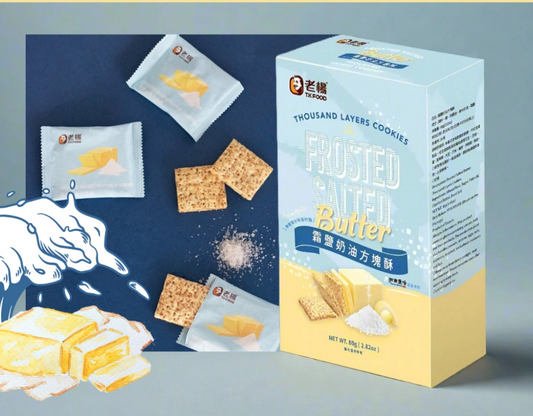 Taiwan  TK Food Frosted Salted Butter Square Puff 