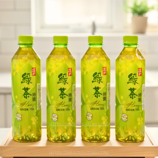 香港道地 蜂蜜綠茶 500ml X4